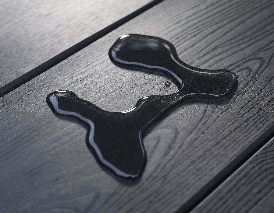 Deep Black Beading HDPE rektangulärt bord