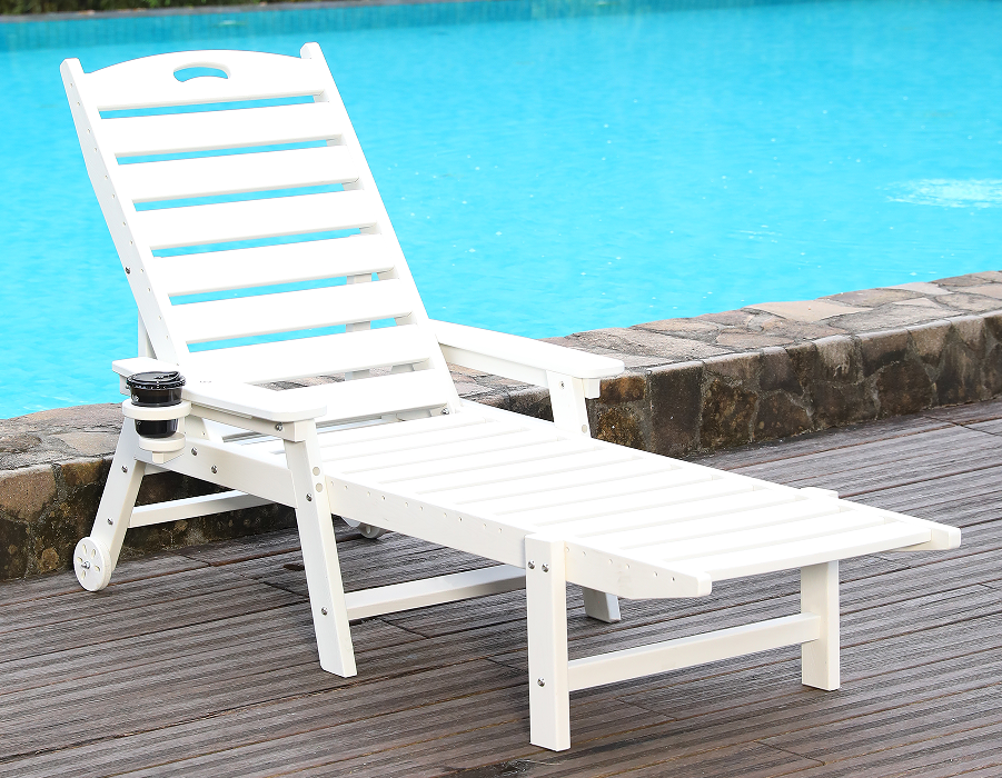 Ljusvit HDPE Solo Adirondack Lounge Chair