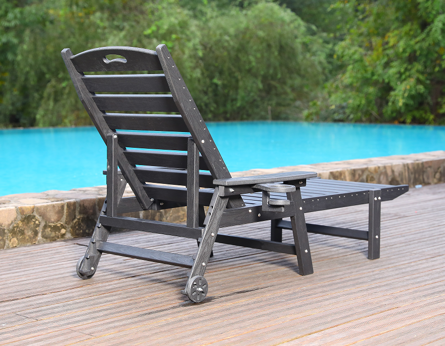 Pure White 2-Pack HDPE Minimalistisk Adirondack Lounge Set