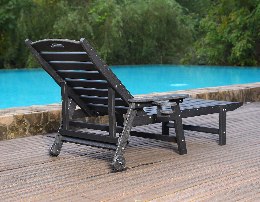 Pure White 2-Pack HDPE Minimalistisk Adirondack Lounge Set