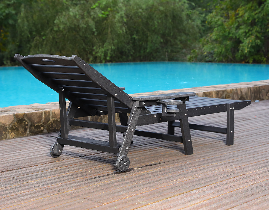 Pure White 2-Pack HDPE Minimalistisk Adirondack Lounge Set