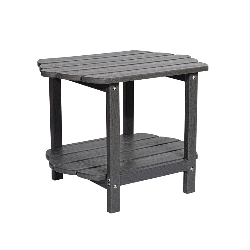 Robust slitstarkt modernt minimalistiskt tvåvånings soffbord HDPE-material