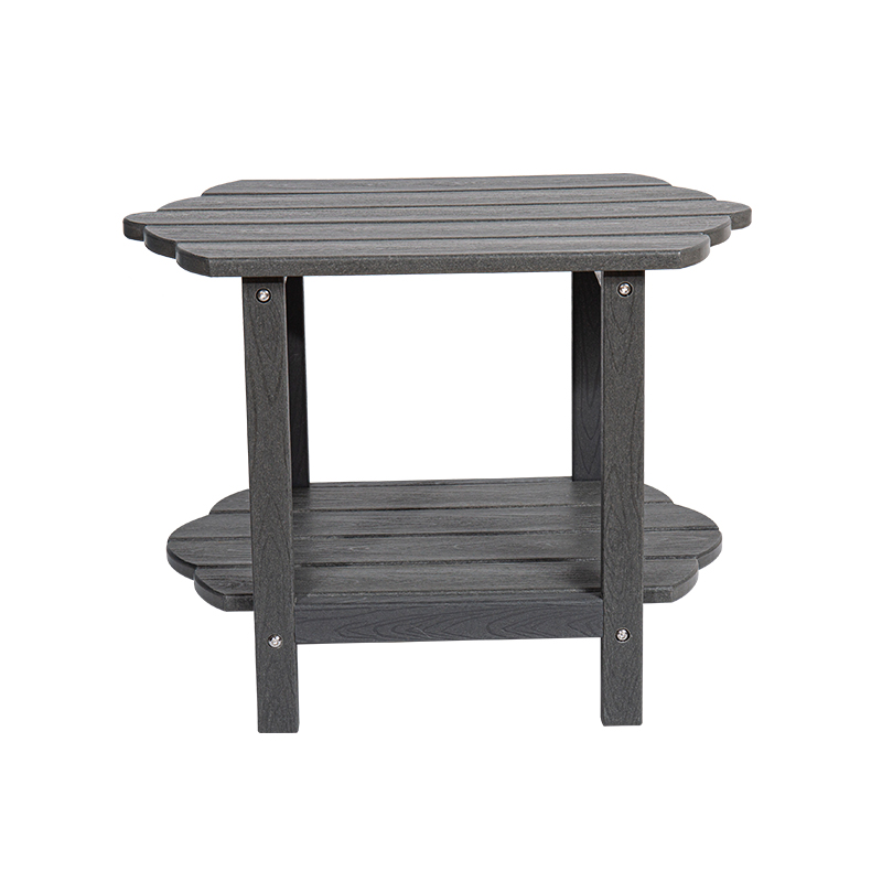Robust slitstarkt modernt minimalistiskt tvåvånings soffbord HDPE-material